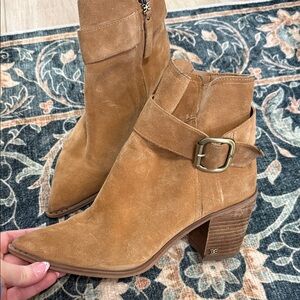 Sam Edelman Brown Suede Heeled Boots